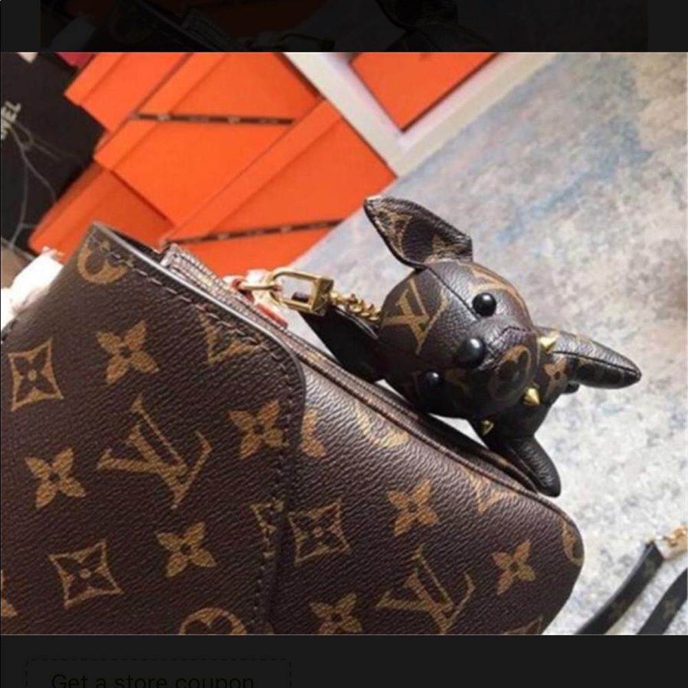 Louis Vuitton dog keychain